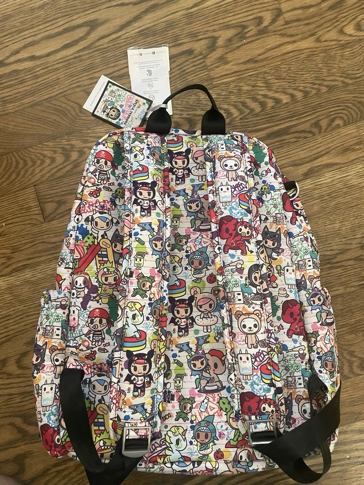 Jujube x Tokidoki Toki Collection Zealous Backpack And Changing Pad White Base - Image 3 of 4