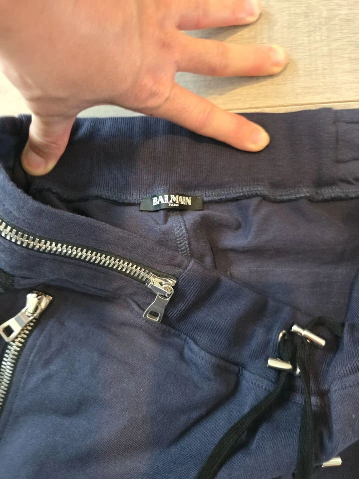 Jogger Balmain Biker Slim Fit azul marino Foto 3 de 4