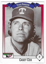 CASEY COX 1993 KEEBLER # 7 TEXAS RANGERS **FREE SHIPPING**