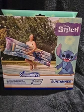 Swimways Disney Stitch Suntanner Pool Float Adult/Teen 70" NIB