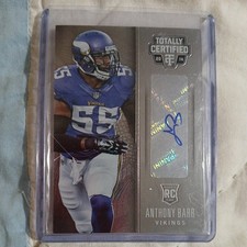 2014 Panini Totally Certified Rookie Signatures Anthony Barr Rookie Auto #130