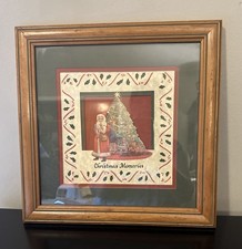 Scherenschnitte Vtg 1987 Designs By Scissor Cuts Christmas Memories Frame13X13