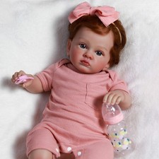 23" Real Reborn Baby Dolls Vinyl Silicone Big Girl Realistic Newborn Doll Gift