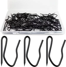 Curtain Hooks Drapery Hooks 60 Pack 1.3 Inch Large Heavy Duty Stainless Steel wi