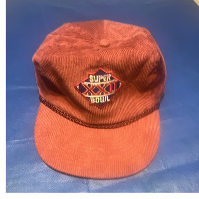 Nissin Super Bowl XXVII Patch Brown 100% Cotton Strapback Cap Adjustable