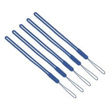19cm Silicone Wrist Strap Lanyards, 5 Pcs Short Lanyard, Blue