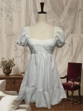 SIM & SAM White Puff Sleeve Mini Sundress