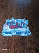 Dutch Bros Rock The Holidays Storefront Snowman Christmas Sticker Dec 2025