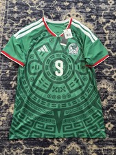 Adidas Mexico 2026 World Cup Jersey #9 Raul Jimenez 100% Authentic Men’s Large