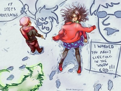 Anime becquerel dave strider jade harley earmuffs Playmat Gaming Mat Desk 11216