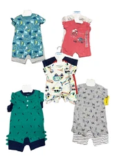 Carter's Baby Boys 2 Pack Cotton Rompers Choose Theme Sizes