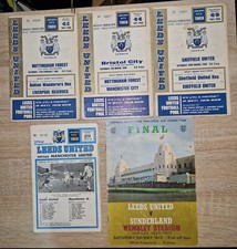 Leeds United football programmes x 5 (3 1968, 1 1973 & 1 Jubilee 1973) Job Lot
