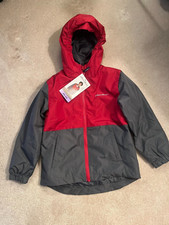 Eddie Bauer Red Gray Youth Lightweight 3 in 1 jacket size 5/6 NWT