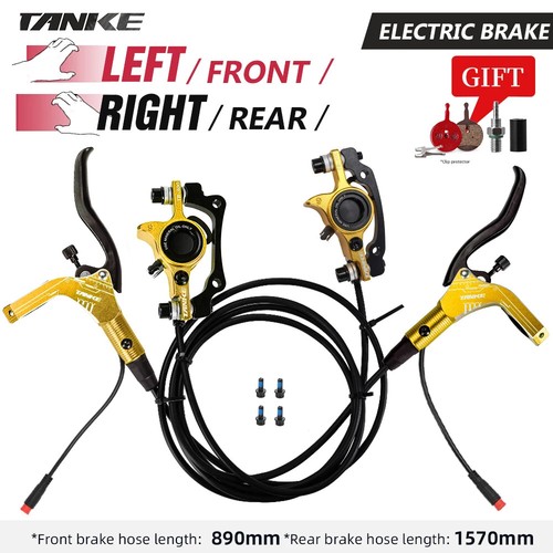 E-Bike MTB Bicycle Hydraulic Disc Brake Set E Scooter Power Control Shifter - Picture 13 of 46