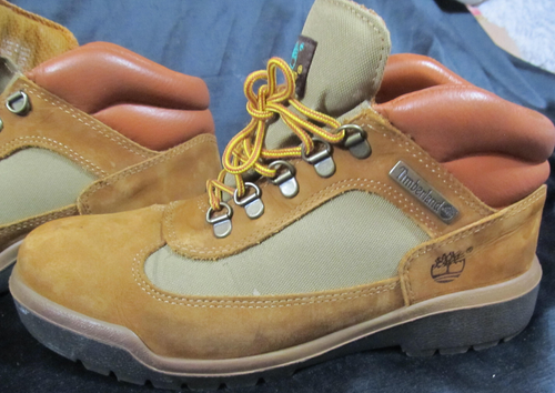 Timberland Mid Lace Waterproof Sesame Brown Nubuck Field Boots Men's -US Size 8 - Picture 3 of 13