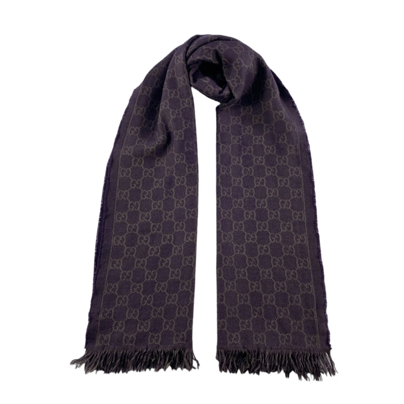 Authentic Gucci Scarf Muffler Winter Neck Scarf Wool Scarves