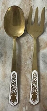 Siam-Fanco Bronzeware by Alex Co. salad serving set Spoon & Fork