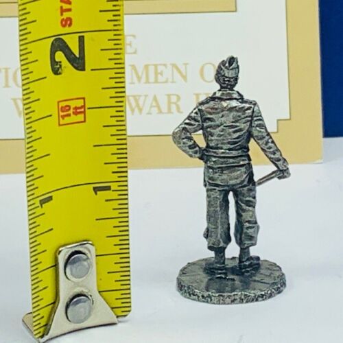Franklin neuwertig kämpfende Männer 2. Weltkrieg WKWII Zinnfigur Feldwebel Panzer - Bild 3 von 4