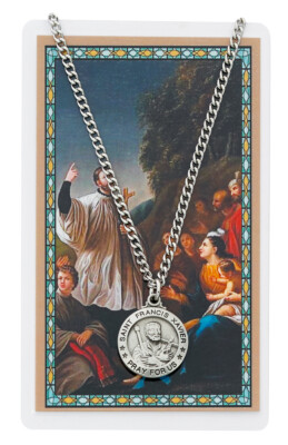 St. Francis Xavier Necklace and Laminated Prayer Card