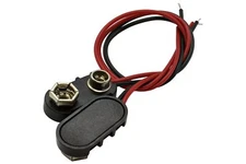 9 volt 9v Battery Snap Connector With Hard Plastic Cap - 2 pack