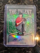 2019 Leaf Valiant - The Talent Green Prismatic #TT-BW1 Blake Walston /99 (AU,...