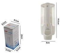 x Dispenser Porta Sapone Liquido Dosatore Bianco Bagno Parete Doccia 350ml dfh
