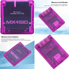 MX4SIO SIO2SD SD Card Adapter PS2 Memory Card Expansion SIO Replacement Purple