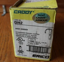 Erico CADDY Deck Hanger 10 lot Suspension From Sub-floor roof deck sections 1/4"