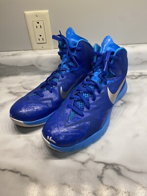 Nike 652775-406 Shoes Mens Size 11 Lunar Hyperquickness Blue Basketball