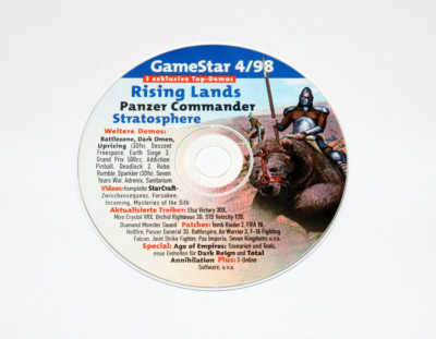 1998 Gamestar CD Demo's Videos Rising Lands Battlezone StarCraft Dark Omen