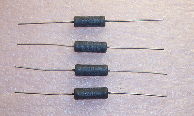 QTY (10)  .2 Ohm 5W 5% POWER WIREWOUND RESISTORS RCD160-0.2-5% RCD TYPE RW74