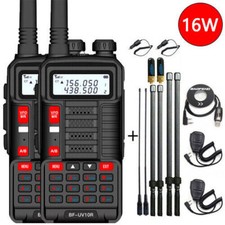 1/2X BAOFENG UV-10R DUAL BAND U/VHF 2-WAY RADIO LONG RANGE HAM WALKIE TALKIE 16W