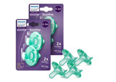 Philips Avent Tétine Soothie--0-3 mo & 3 Mo--Taille 1 & Taille 2