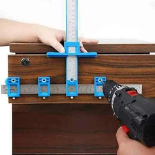 Cabinet Hardware Jig Tool for Handle Knob Pull Installation of Door and Drawer