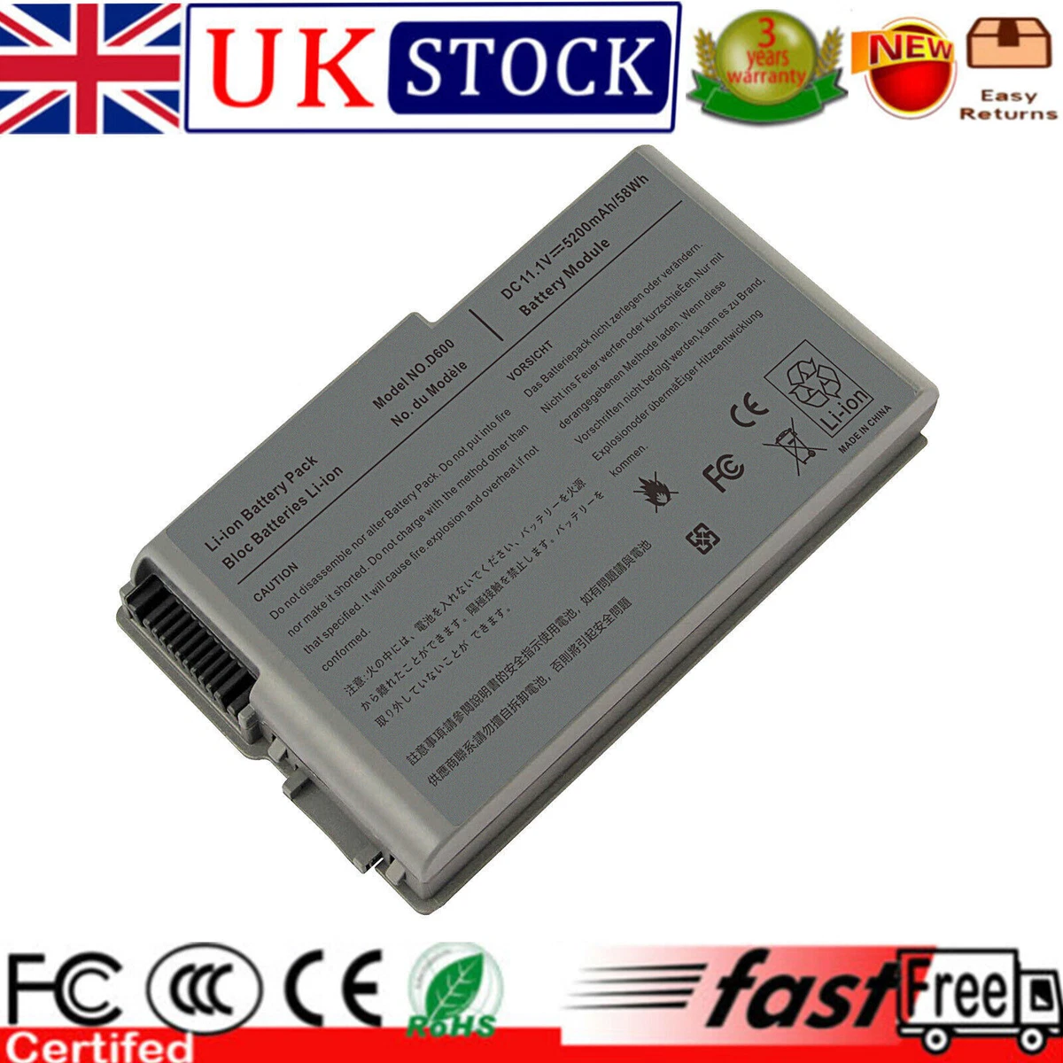 Green Cell DE23 Baterie Dell Latitude D500 D505 D510 D520 D530 D600 D610 4400mAh Li-ion Green Cell DE23 Baterie Dell Latitude D500 D505 D510 D520 D530 D600 D610 4400mAh Li-ion