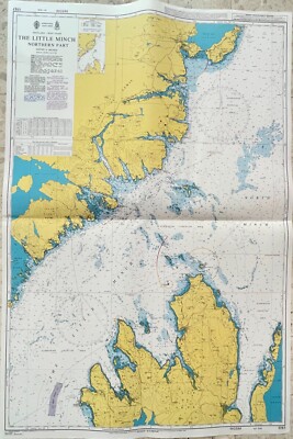 Admiralty 1757 THE LITTLE MINCH NORTHERN PART Genius Nautical Maritime Map Chart