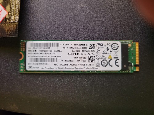 SK Hynix SSD 512GB M 2 2280 PCIe Gen3 X4 PC601 HFS512GD9TNG EBay