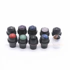 Black Chakra Gemstone Roller cap for 5ml 10ml Essential Oil Roll on Bottles 16mm