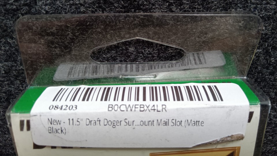 Draft Dodger 11.5"" Insulated Universal Surface Mount Matte Black Mail