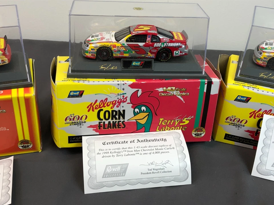 Lot of 5 REVELL 1:43 Diecast KELLOGG'S CHEVROLET MONTE CARLO TERRY LABONTE #5 - Image 4 of 4