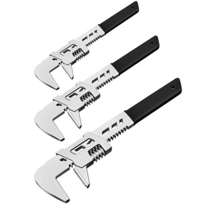 Large Opening Adjustable Wrench Spanner Set, for & Home Maintenance