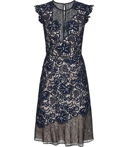 reiss navy lace dress