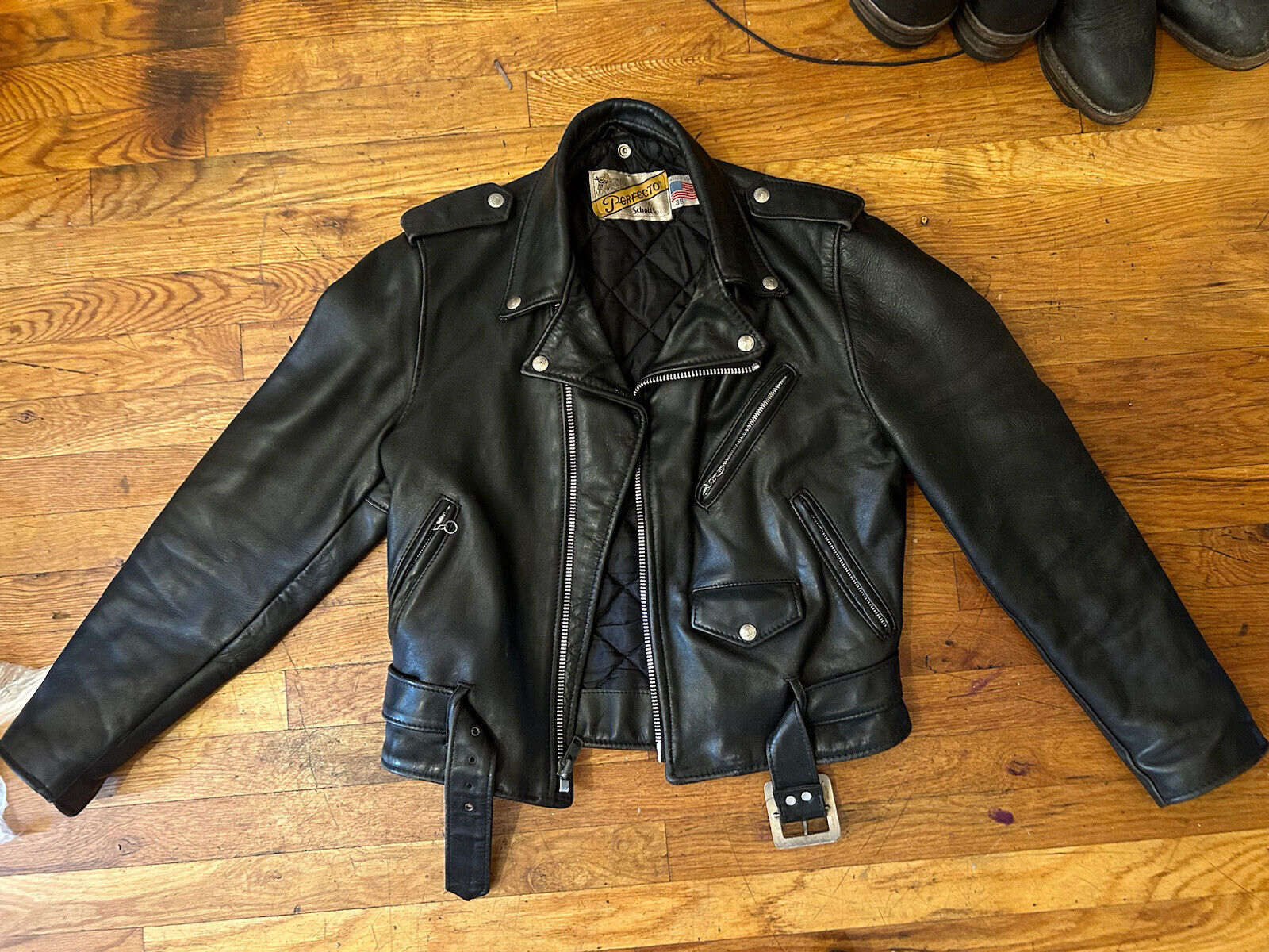 Buy Supreme x Schott The Crow Perfecto Leather Jacket 'Black' - FW21J66  BLACK