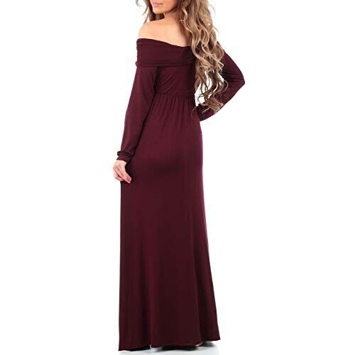 Vestido de maternidad madre abeja capucha cuello sobre hombro para baby shower - Imagen 3 de 4