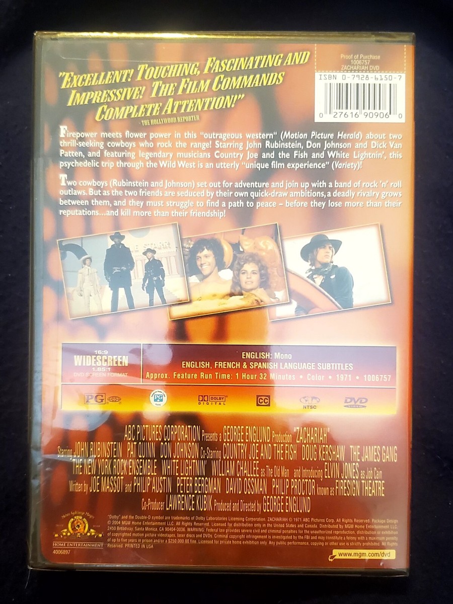 Zachariah (DVD, 2004) for sale online | eBay