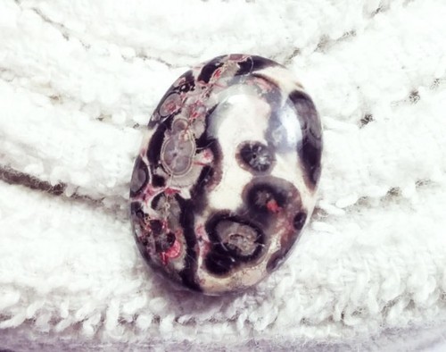 Piedra preciosa suelta certificada de jaspe leopardo 100 % natural de 5,40 quilates con regalo gratis - Imagen 2 de 6