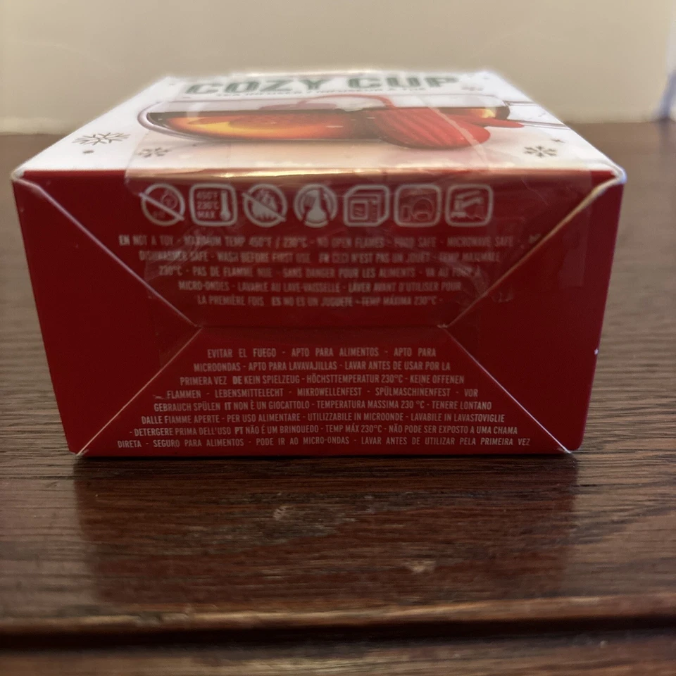 Luvas vermelhas de silicone infusor chá xícara aconchegante Fred 2022 nova caixa aberta - Imagem 3 de 4