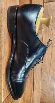 Johnston Murphy Crown Aristocraft Black Leather Georgetown II
