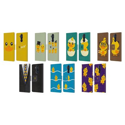 HEAD CASE DESIGNS KAWAII DUCK LEATHER BOOK WALLET CASE COVER FOR NOKIA PHONES
