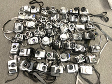 AS-IS LOT OF 45X MIXED BRAND CAMERAS KODAK/OLYMPUS/SONY/AND MORE
